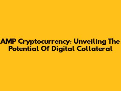 AMP Cryptocurrency: Unveiling The Potential Of Digital Collateral