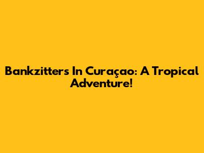 Bankzitters In Curaçao: A Tropical Adventure!