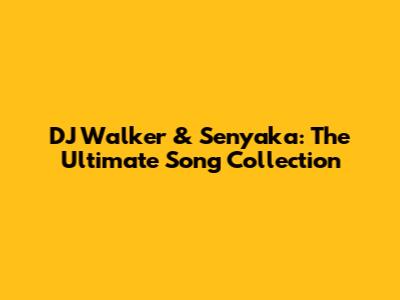 DJ Walker & Senyaka: The Ultimate Song Collection