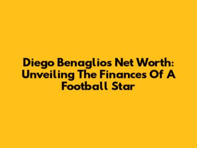 Diego Benaglio's Net Worth: Unveiling The Finances Of A Football Star