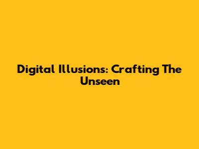 Digital Illusions: Crafting The Unseen
