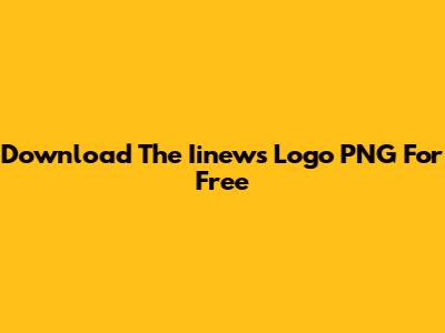 Download The Iinews Logo PNG For Free