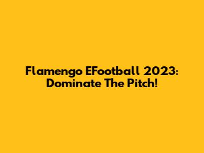 Flamengo EFootball 2023: Dominate The Pitch!