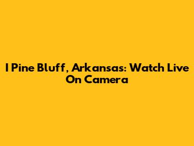 I Pine Bluff, Arkansas: Watch Live On Camera
