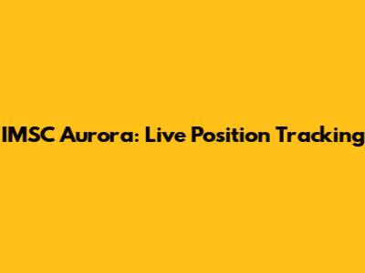 IMSC Aurora: Live Position Tracking
