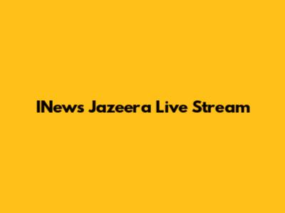 INews Jazeera Live Stream