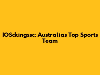 IOSckingssc: Australia's Top Sports Team