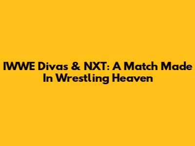 IWWE Divas & NXT: A Match Made In Wrestling Heaven
