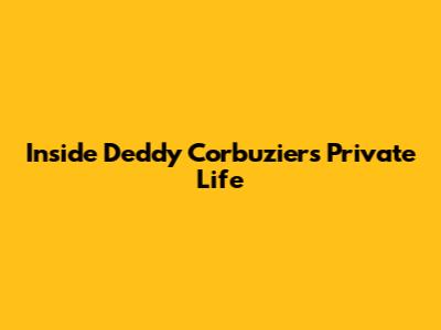 Inside Deddy Corbuzier's Private Life
