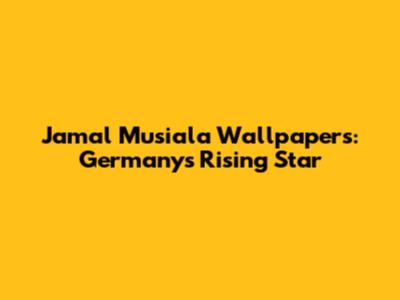 Jamal Musiala Wallpapers: Germany's Rising Star