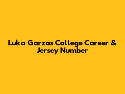 Luka Garza's College Career & Jersey Number