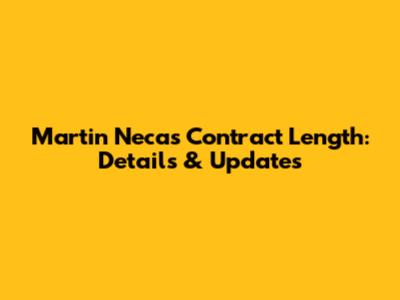 Martin Necas Contract Length: Details & Updates