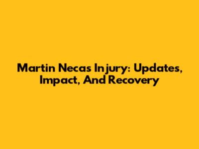 Martin Necas Injury: Updates, Impact, And Recovery