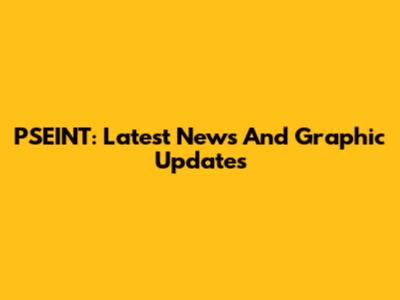 PSEINT: Latest News And Graphic Updates