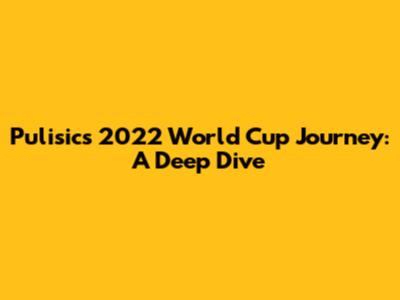 Pulisic's 2022 World Cup Journey: A Deep Dive