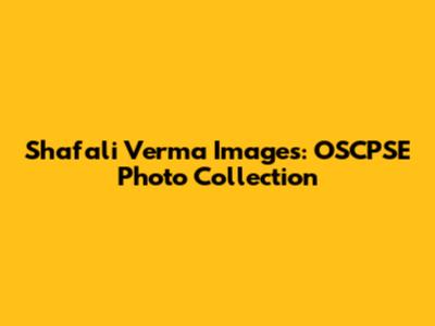 Shafali Verma Images: OSCPSE Photo Collection