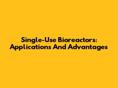 Single-Use Bioreactors: Applications And Advantages