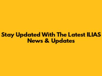 Stay Updated With The Latest ILIAS News & Updates