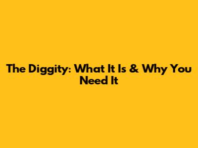 The Diggity: What It Is & Why You Need It