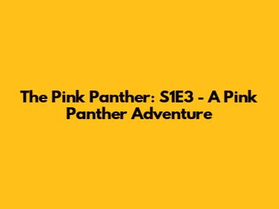 The Pink Panther: S1E3 - A Pink Panther Adventure