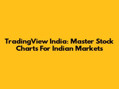 TradingView India: Master Stock Charts For Indian Markets