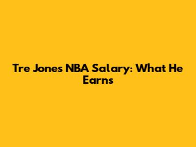 Tre Jones' NBA Salary: What He Earns