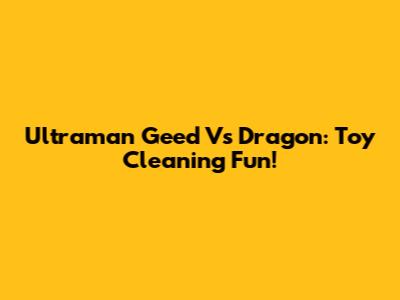 Ultraman Geed Vs Dragon: Toy Cleaning Fun!
