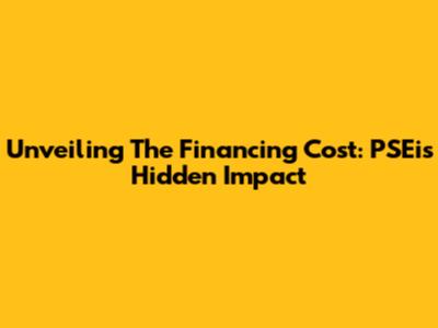Unveiling The Financing Cost: PSEi's Hidden Impact