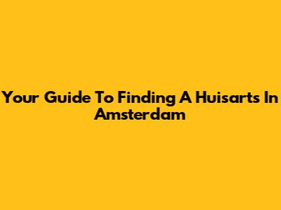 Your Guide To Finding A Huisarts In Amsterdam